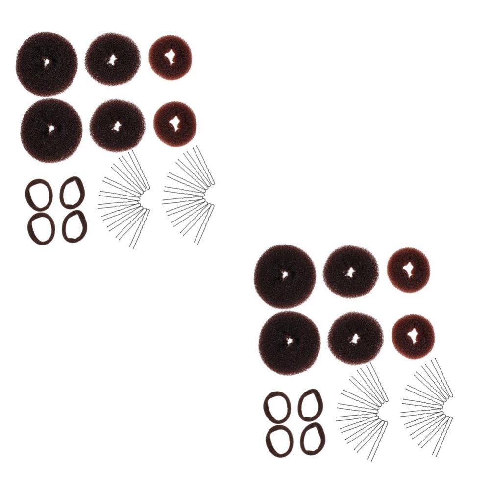 balacoo 4sets U-shaped Hairpins Hair Bun Maker Set Styling Tools for Elegant Updos Buns for Daily Wear Weddings and Special Occasions