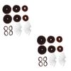 balacoo 4sets U-shaped Hairpins Hair Bun Maker Set Styling Tools for Elegant Updos Buns for Daily Wear Weddings and Special Occasions view 1