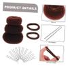 balacoo 4sets U-shaped Hairpins Hair Bun Maker Set Styling Tools for Elegant Updos Buns for Daily Wear Weddings and Special Occasions view 3