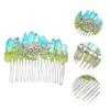 Abaodam 3pcs Handmade Hair Comb Three-moon Pattern Headwear Elegant Hair Accessory for Weddings Parties and Everyday Use Comfortable and Convenient Design view 2