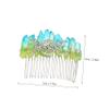 Abaodam 3pcs Handmade Hair Comb Three-moon Pattern Headwear Elegant Hair Accessory for Weddings Parties and Everyday Use Comfortable and Convenient Design view 4
