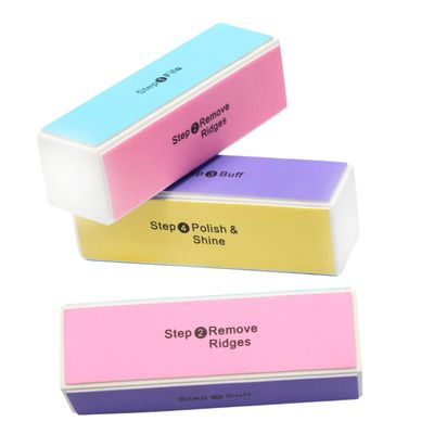 balacoo 3pcs Manicure Files Nail Polishing Blocks for Nail Care DIY Random Color