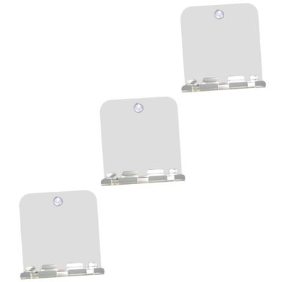 IMIKEYA 3pcs Mirror Compact Bathroom Vanity Mirror Suction Cup Portable for Home Travel Use