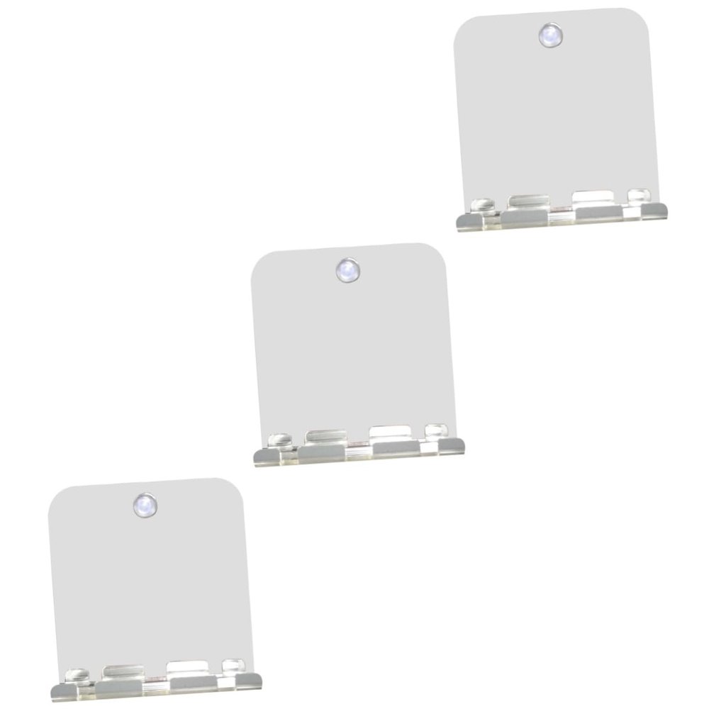 IMIKEYA 3pcs Mirror Compact Bathroom Vanity Mirror Suction Cup Portable for Home Travel Use