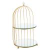 Abaodam Makeup Organizer Cage Mirror Desktop Display Rack Stylish Iron Storage for Beauty Products view 1