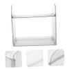 Alipis Bathroom Skincare Organizer Stylish Ice Pattern Countertop Makeup Storage Rack for Space-saving Dresser Organizer Transparent view 4