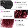 1b99j Burgundy Bundles Human Hair Ombre Burgundy Curly Human Hair Bundles 22 24 26 inch Unprocessed Brazilian Hair Burgundy Human Hair Bundles Two Tone Black To Wine Red Bundles Remy Hair Extensions view 4