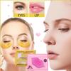 30 Pairs Lip Mask & Eye Mask, 24K Gold Crystal Gel Collagen Eye Patches for Puffy Eyes, Valentines Day Gifts, Party Favors, Galentines Gifts, Bulk Gifts, Bachelorette Party Accessories, Small Gifts view 2