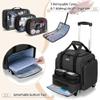 BAFASO Rolling Makeup Case with Nail Polish Organizer Holds 48 Bottles and a Nail Lamp view 3