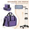 BAFASO Rolling Makeup Case with Nail Polish Organizer Holds 70 Bottles and a Lamp view 4