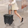 DNYSYSJ Rolling Makeup Case, Cosmetic Case Trolley, Make Up Suitcase Cosmetic Trolley, Makeup Suitcase with Wheels view 3