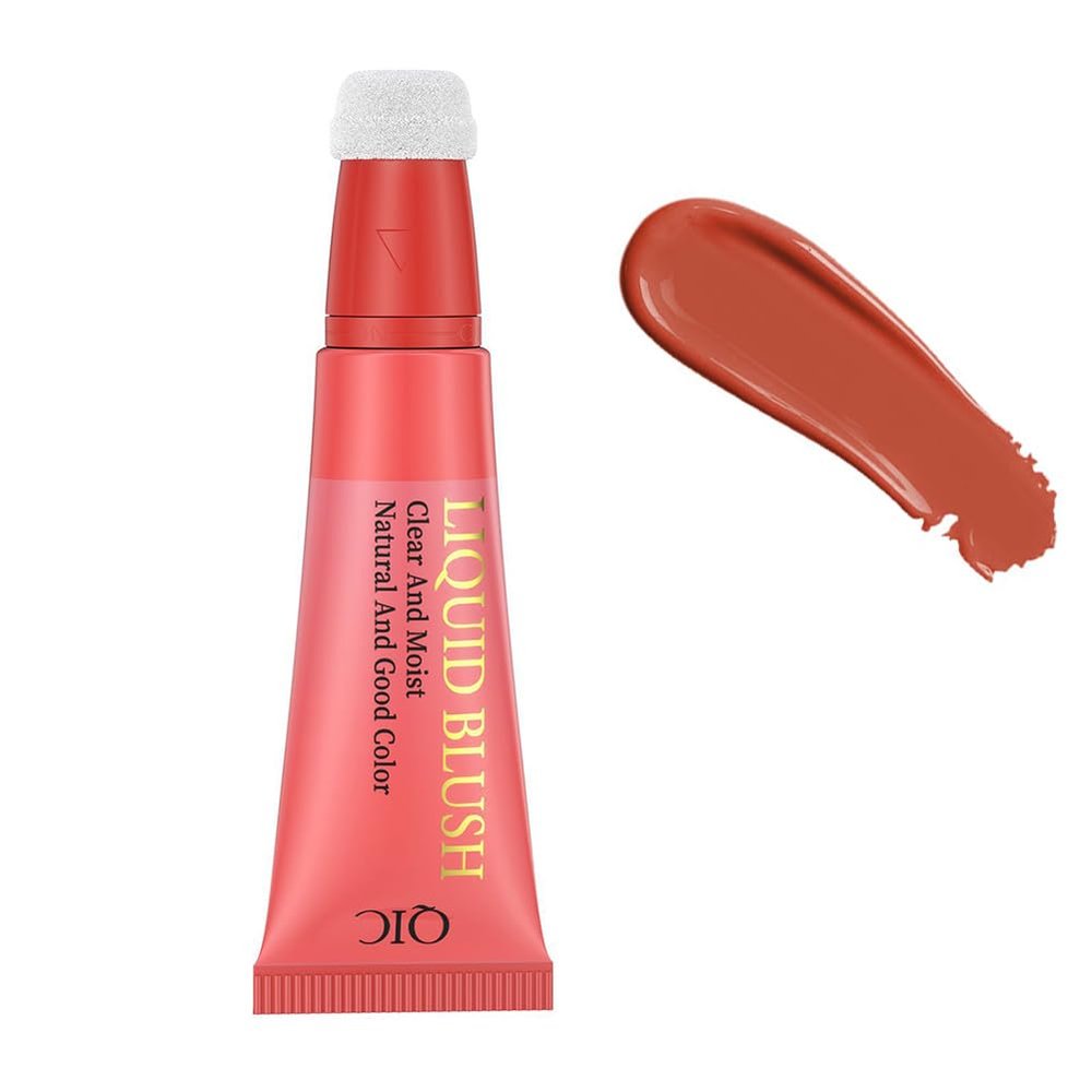 Adurello Liquid Blush Makeup Wand Soft Velvet Cream Blush Stick Moisturizing Long-Wearing Face Makeup Blush for Cheeks Beauty (05)