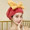 Dry Hair Cap Absorbent Hair Care Thick Curled Scarf Towel Quick-Drying Hair for Children and Girls Coral Velvet Soft Fluffy Towel Cap Dry Hair Towel Bath Supplies (Red) view 2