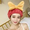 Dry Hair Cap Absorbent Hair Care Thick Curled Scarf Towel Quick-Drying Hair for Children and Girls Coral Velvet Soft Fluffy Towel Cap Dry Hair Towel Bath Supplies (Red) view 4