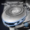 Electric Razor for Men - Cordless Mens Rotary Shaver, 3D Magnetic Floating Head Electric Shavers for Mens Shaving Beard Trimmer for Men IPX6 Waterproof Wet & Dry Use LED Display Face Shaver Mens Gift view 4