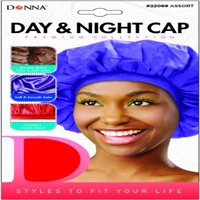 DONNA Day Night Hair Bonnet Bonnet Hair Cap for Women Black Women Hairstyles Shower Cap for Women Elastic Band Bonnet Satin Bonnet for Sleeping1pc RED