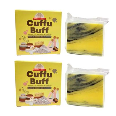2 Bars Magara Skin Cuffu Buff Daily Soap 60g Each