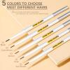 Eyebrow Pencil Brown,4 PCS Ultra Thin Eyebrow Pencil Dual Ended,Waterproof Long-Lasting Eye Brow Pencils with Spoolie Brush.(#03 Brown 4PCS) view 2