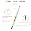 Eyebrow Pencil Brown,4 PCS Ultra Thin Eyebrow Pencil Dual Ended,Waterproof Long-Lasting Eye Brow Pencils with Spoolie Brush.(#03 Brown 4PCS) view 3