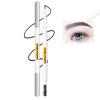 Eyebrow Pencil Black,1.5mm Micro Brow Pencil Dual-Ended,Waterproof Eyebrow Pencils with Spoolie Brush.(#05 Black 1PCS) view 1