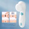 Cleansing Brush, Electric Face Massager, Exfoliating Massage Brush with 4 Cleanser Heads, Rechargeable for Gentle Exfoliating,Removing Blackhead Gifts view 3