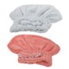 Anneome 2Pcs Absorbent Hair Drying Towels for Women Soft Hair Drying Caps Quick Dry Hair Wraps for Shower Comfortable Hair Towel Hats Lovely Colors view 1