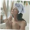Anneome 2Pcs Absorbent Hair Drying Towels for Women Soft Hair Drying Caps Quick Dry Hair Wraps for Shower Comfortable Hair Towel Hats Lovely Colors view 4
