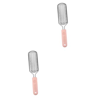 balacoo 2pcs Foot File Ergonomic Handle Hard Skin Remover for Feet Exfoliator Tool for Smooth Skin for Pedicure Care Easy to Hang and Store