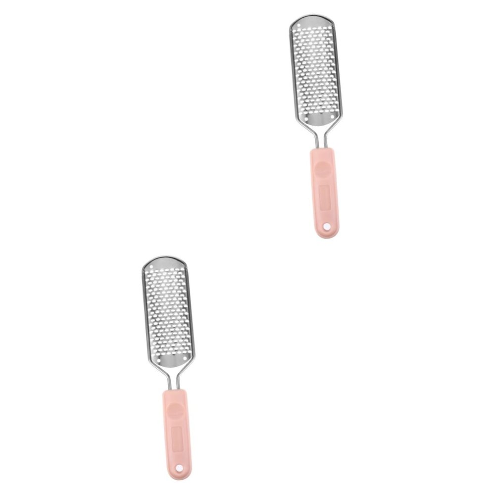 balacoo 2pcs Foot File Ergonomic Handle Hard Skin Remover for Feet Exfoliator Tool for Smooth Skin for Pedicure Care Easy to Hang and Store