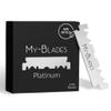 My-Blades Platinum Single-Edge Blades, Ice-Hardened Stainless Steel, Ideal for Sensitive Skin, 100ct. view 1