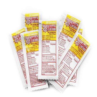 Safetec Sunscreen Lotion 1000 Packets SPF30+ and PABA-Free