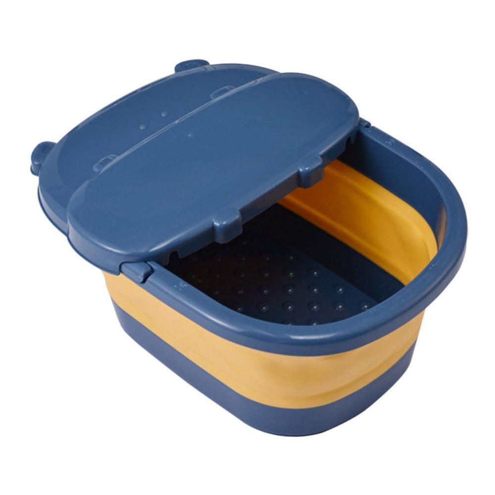 balacoo 1pc Foldable Foot Bath Barrel Deep Soaking Bucket for Home Massage Multi-Purpose Foot Soak Basin Tub Storage Bucket for Cleaning Relaxation Stimulate Acupuncture Points