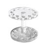 balacoo Crystal Heart-Shaped Nail Art Pen Holder Stand Transparent Compact Organizer for Gel Nail Brushes and Painting Tools view 1