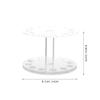 balacoo Crystal Heart-Shaped Nail Art Pen Holder Stand Transparent Compact Organizer for Gel Nail Brushes and Painting Tools view 2