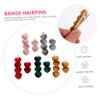 balacoo 5pairs Heart Hairpin Barrettes for Fine Hair No Bend Heart Hair Clips Bangs Hairpins Accessories for Women view 2