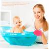 balacoo 3pcs Exfoliating Silicone Bath Brush for Toddlers Gentle Shampoo Brush for Boy Girl Ergonomic Handle Soft Bristles for Skin for Bath and Gentle Massaging view 4