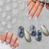 30Pcs Christmas White Snowflake Nail Art Stickers Decals Winter Christmas Snow Nail Self-Adhesive Sticker Designs Xmas Big Snowflake Nail Transfer Decal Acrylic Supplies for Women Manicure Decorations view 2