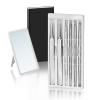 Blackhead Remover Kit - Precision Stainless Steel Blackhead Remover Tweezers for Acne, Pimples Professional Acne Treatment Tool with Travel Case and Mirror view 1