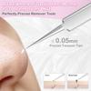 Blackhead Remover Kit - Precision Stainless Steel Blackhead Remover Tweezers for Acne, Pimples Professional Acne Treatment Tool with Travel Case and Mirror view 3