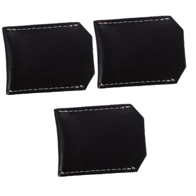 balacoo 3pcs Razor Cover Travel Protective Shaver Case Pu Leather Safety Razor Bag for Women