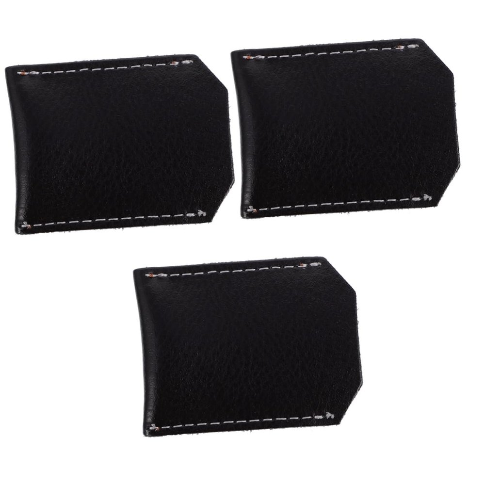 balacoo 3pcs Razor Cover Travel Protective Shaver Case Pu Leather Safety Razor Bag for Women
