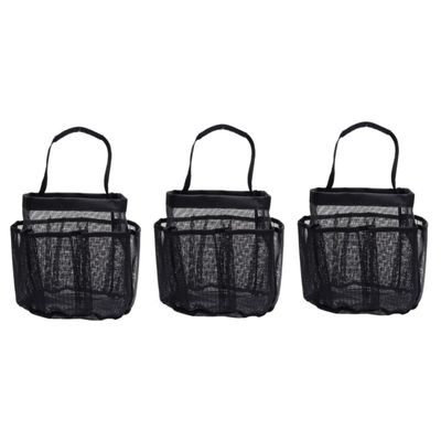 STOBAZA 3pcs Mesh Toiletry Bag Oxford Storage Bag Bathroom Organizer for Cosmetics Towels Toys