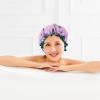 3Pcs Shower Hair Cap Clear Elastic Shower Cap Waterproof Bath Hat Processing Hair Cover Women Sleeping Cap for Treatment Spa Hair Salon Home Supplies view 2