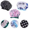 3Pcs Shower Hair Cap Clear Elastic Shower Cap Waterproof Bath Hat Processing Hair Cover Women Sleeping Cap for Treatment Spa Hair Salon Home Supplies view 3