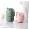 STOBAZA 6pcs Mini Portable Silicone Makeup Sponge Storage Box Breathable Powder Puff Case Lid for Home and Travel Use Color view 4