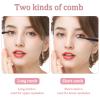 5 Pcs Silicone Lash Brush for Eyelash, INENK Eyelash Separator Mascara Applicator No Smearing Clumping, Lash Brush with Dust Lid for Natural Lifted Easy-to-Use Cosmetic Brushes Tools view 2