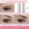 12 Sheets Eyebrows Tattoo Waterproof, 120 Pairs Eyebrow Tattoo Stickers Temporary Eyebrow Tattoos for Women & Girl, Fake Eyebrows Peel Off False 4D Hair-like Instant Transfer Brows view 4