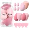 14 Pcs Makeup Sponge Set,Beauty Sponges Blender with 4 Pcs Powder Puff and 4 Pcs Mini Make up Sponges Valentine's Day,Mother's Day for Women Liquid,Foundation,Powder,Concealer,Cream(Pink) view 1