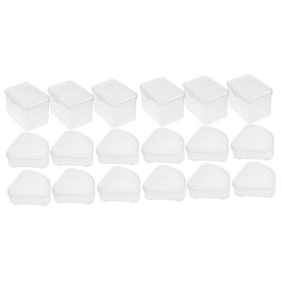 Abaodam 18pcs Makeup Sponge Holder Makeup Egg Storage Box Portable Cosmetics Egg Organizer