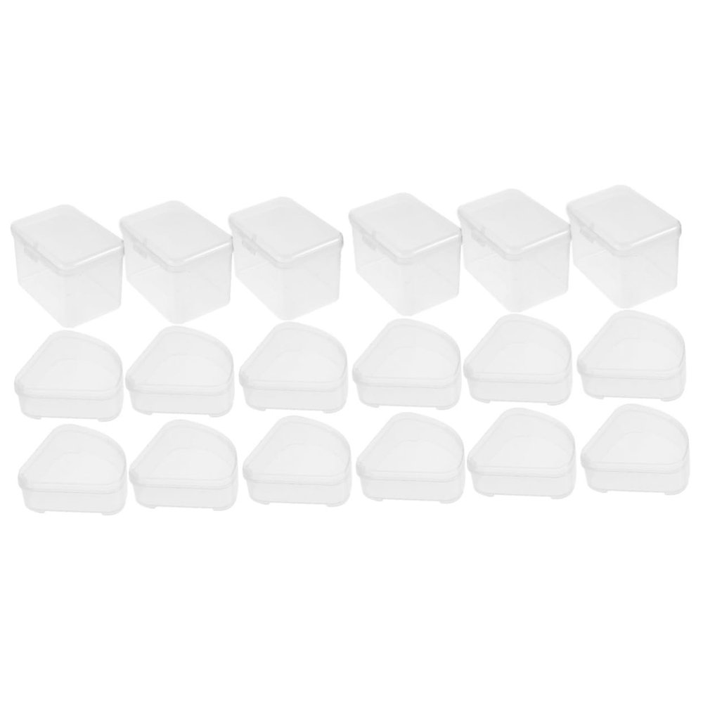 Abaodam 18pcs Makeup Sponge Holder Makeup Egg Storage Box Portable Cosmetics Egg Organizer